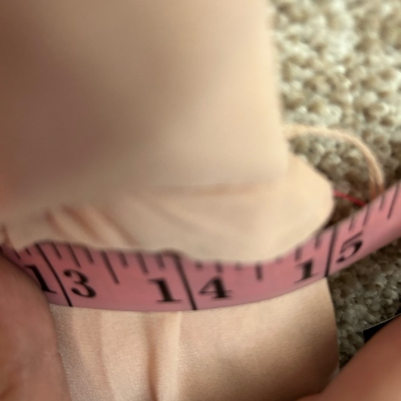 BEBE Beaded Chiffon Perlee Overlay Sleeveless Soft Pink Jumpsuit Dress Size 10 - Picture 7 of 9